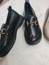 Women Casual Metal Decor Loafers Shoes